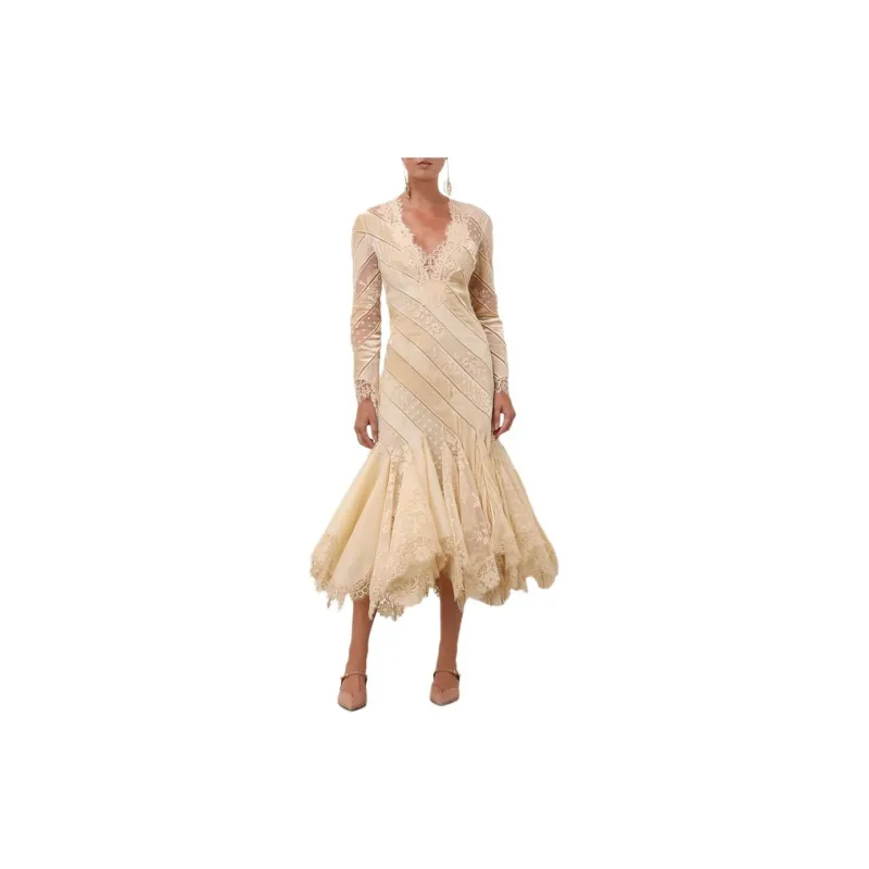 Zimmermann FW24 Long-Sleeved Dresses Women's Cream-1