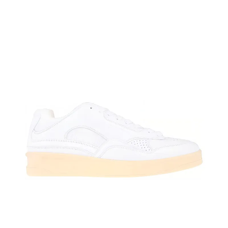JIL SANDER Panelled Low-top Leather Sneakers-1