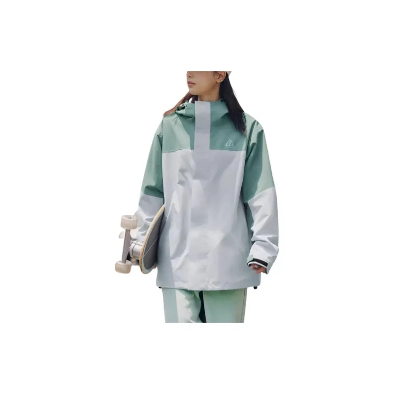 361° Life Collection Waterproof And Wear-resistant Windbreaker Jacket Unisex Lighthouse Gray/Splash Blue-3