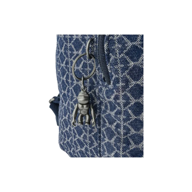 Kipling Polyamide Backpack Medium Size Unisex Denim Monogram-4