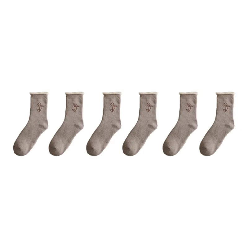 YUZHAOLIN Mid Calf Socks Women's Combo Set-20