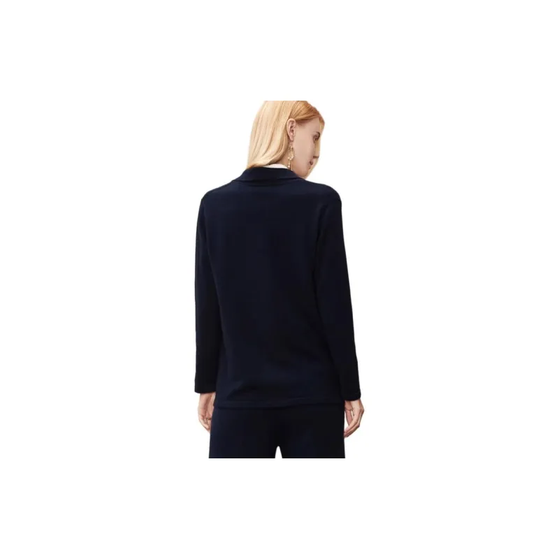 MIHUANG Cashmere Sweater Women's Navy Blue-1