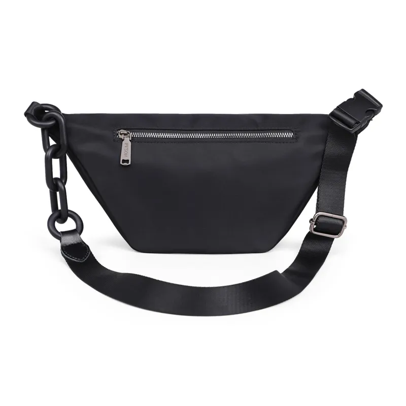PT'SON Fabric Shoulder Bag, Crossbody Bag Regular Unisex Black-3