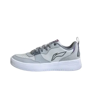 LiNing Anti Slip Wear Resistant Low Top Skateboard Shoes Men's Gray