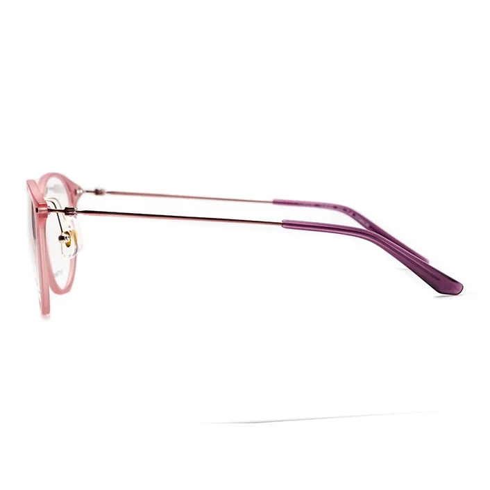 SEIKO Titanium Alloy Β Titanium Oval Eyeglass Frames Unisex Pink-4