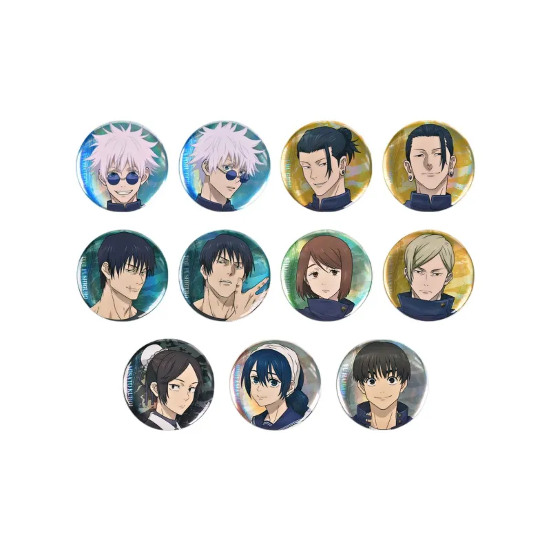 BOOM COMIC Jujutsu Kaisen Season 2 Episode 14 Blind Draw Laser Light Column Badge Satoru Gojo Official Valley Badges-4