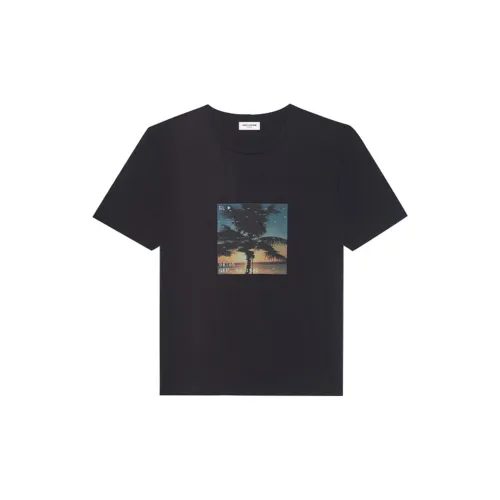 SAINT LAURENT T-Shirts Men Black