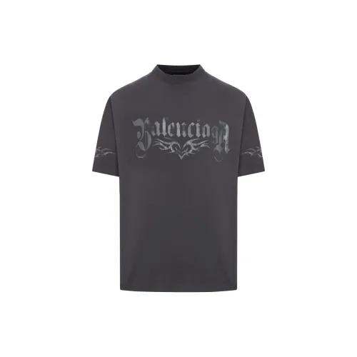 Balenciaga Logo Printed Vintage Medium-Fit T-Shirt