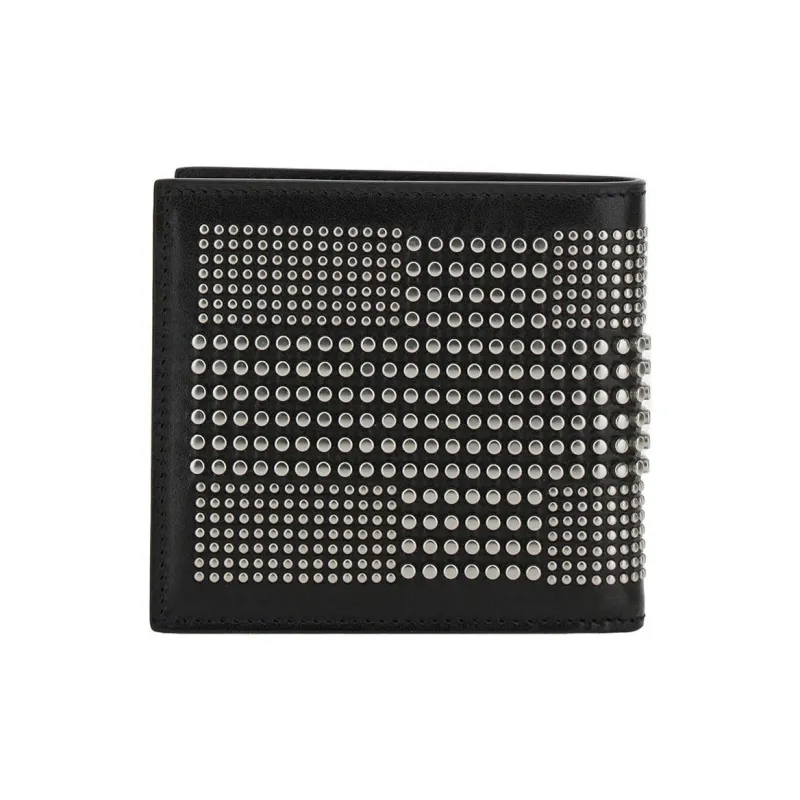 Alexander McQueen Leather Wallet Men's Black-1