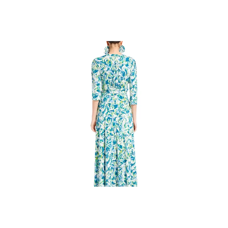 BESIONIA SS23 Short Sleeved Dresses Women's Blue Pattern-3