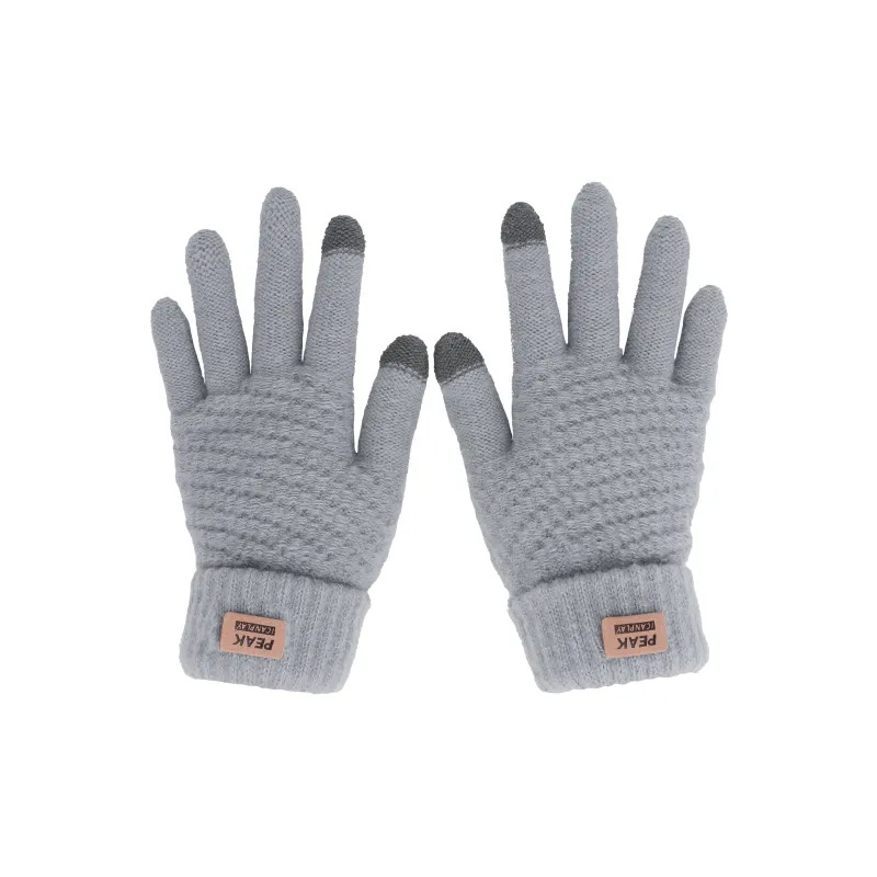 PEAK Acrylic Knit Gloves Unisex Multiple Colors-14