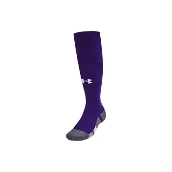 Under Armour Magnetico Grip Knee-High Socks Unisex 1 Pack Purple/Asphalt Gray/White