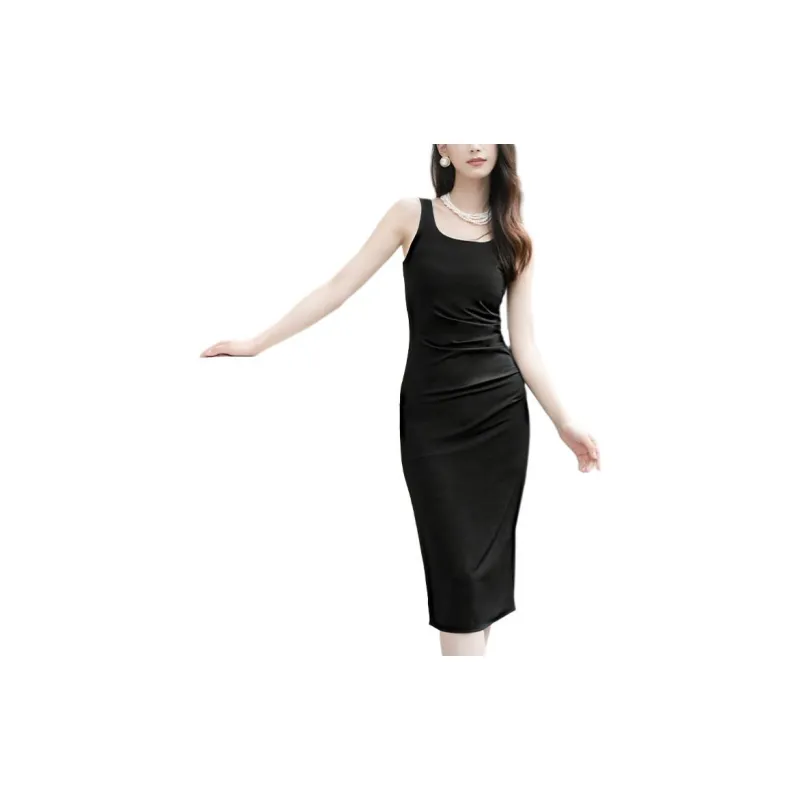 BESIONIA SS24 Sleeveless Dress Women's Black-1