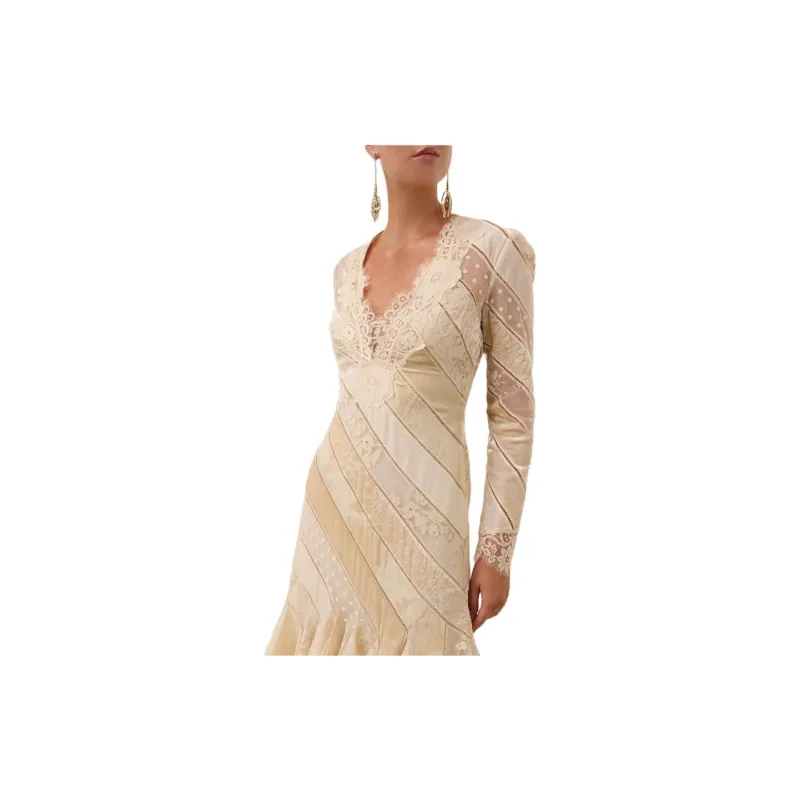 Zimmermann FW24 Long-Sleeved Dresses Women's Cream-4