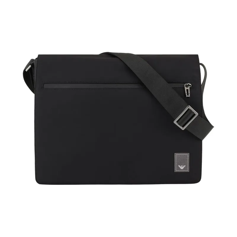 EMPORIO ARMANI Fabric Shoulder Bag, Crossbody Bag Men's Black-0