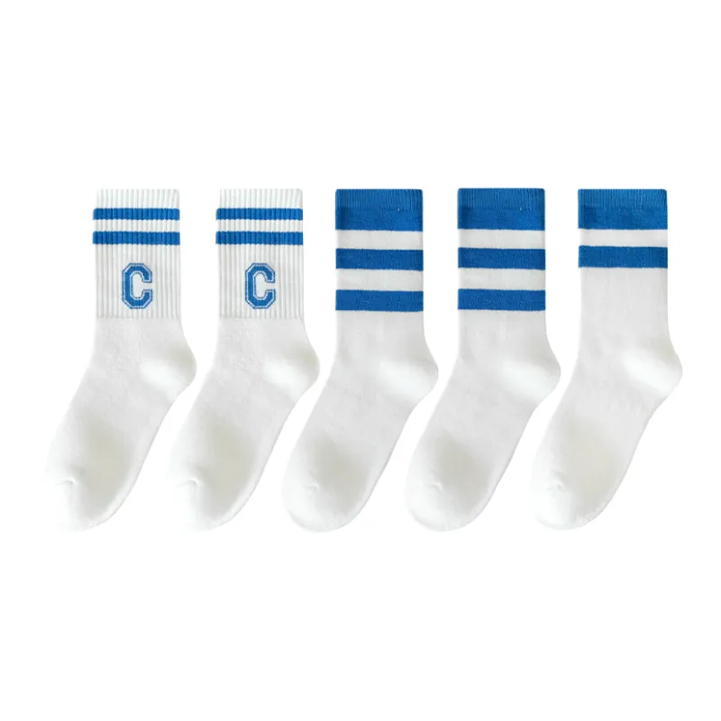 Lan Miao Mid Calf Socks Women's 5 Pack-3