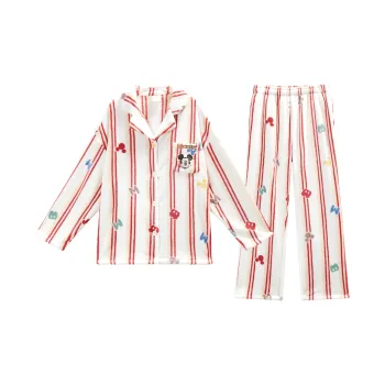 GUKOO x Disney Pajama Set Women's Red Coffee
