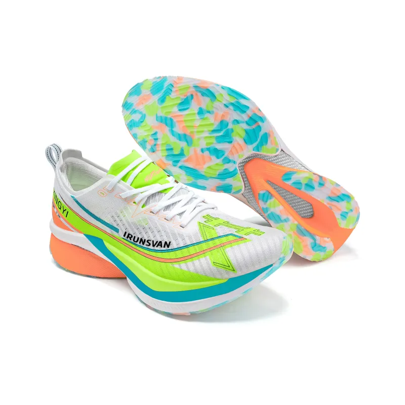 IRUNSVAN Running Shoes Unisex Mismatched Color Huangqin & Qingdai-3
