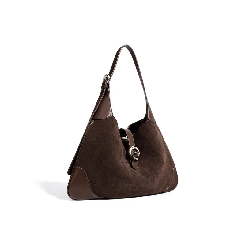 FAIRWHALE Matte Cowhide Leather Shoulder Bag Regular Women's Multicolor-9
