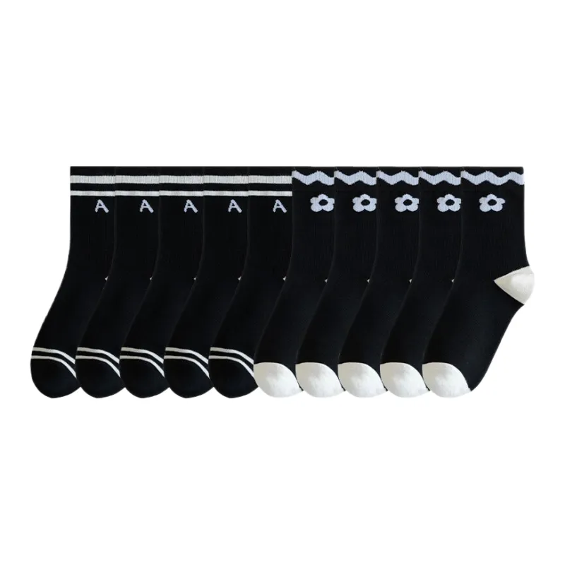 Lan Miao Mid Calf Socks Women's 10 Pack-7