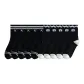 5 Black Double Stripe A+5 Black Small Flower