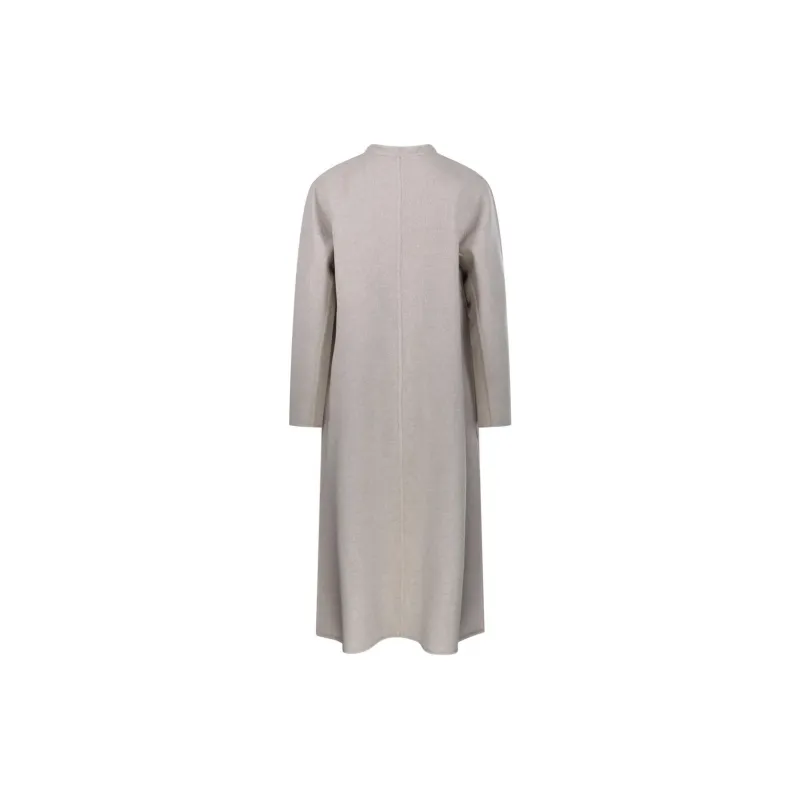 MaxMara Crewneck Long Sleeved Coat-1