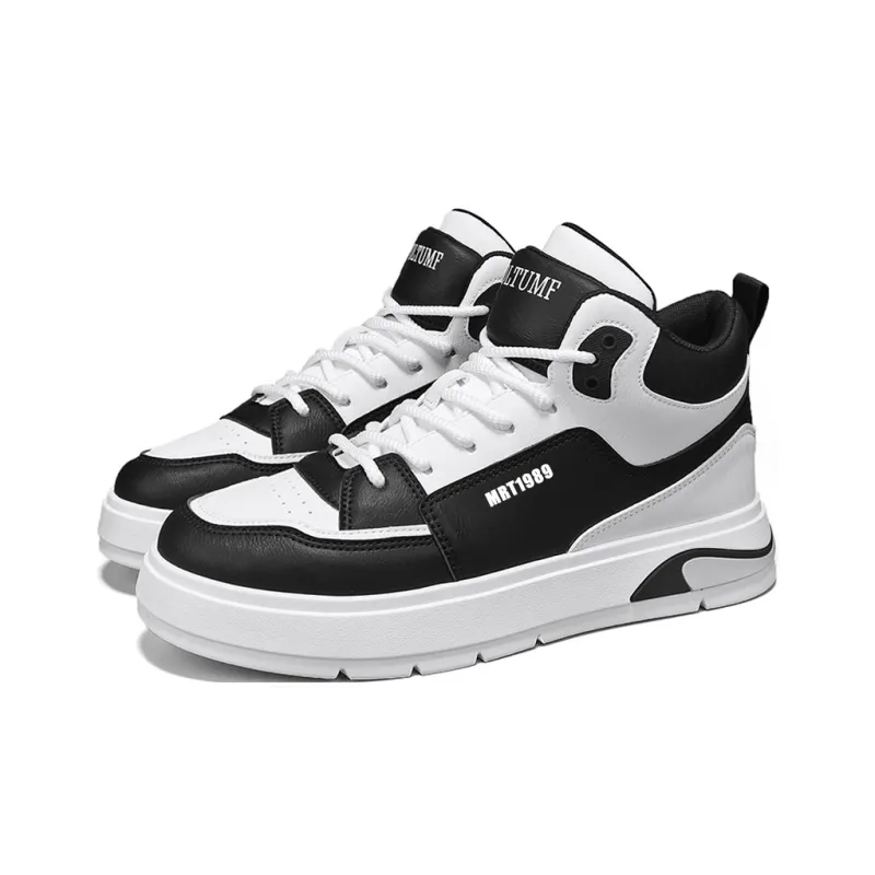 Meiretu Slip Resistant, Abrasion Resistant, Lightweight High Top Skateboard Shoes Men's-3