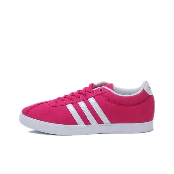 Adidas Courtset Anti-Slip Wear-Resistant Low-Top Skateboard Shoes Women's Pink