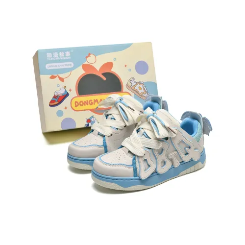 Anime story Skateboard Shoes Women's Low-Top Tiffany Blue