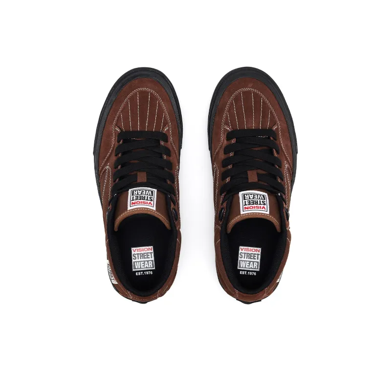 Vision Street Wear Concave Mid Top Skateboard Shoes Unisex Brown-3