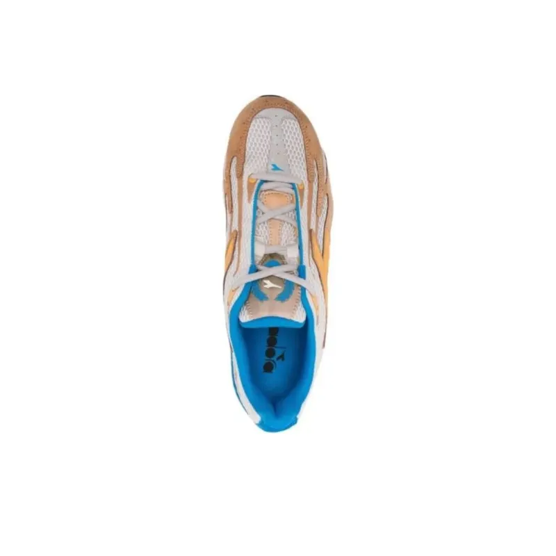 Diadora Cushioning, Wear Resistant Low Top Running Shoes Men's Yellow-4