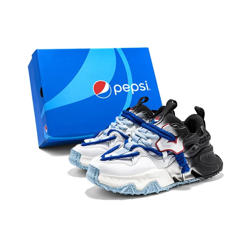 Pepsi Jelly Color Series Cushioned Slip-Resistant Abrasion-Resistant Low-Top Chunky Sneakers Unisex Exclusive Box-49