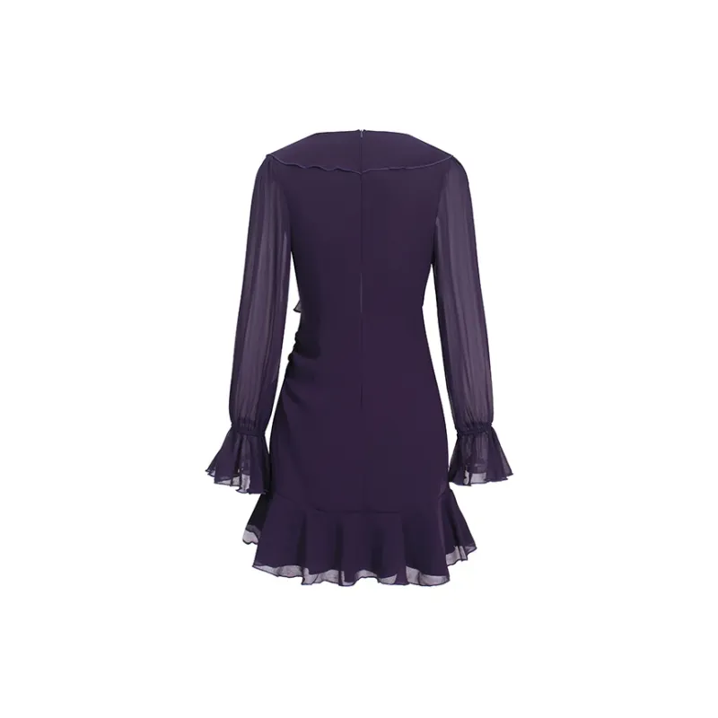 ARIADNAW STUDIO Long Sleeved Dresses Women's Purple-1
