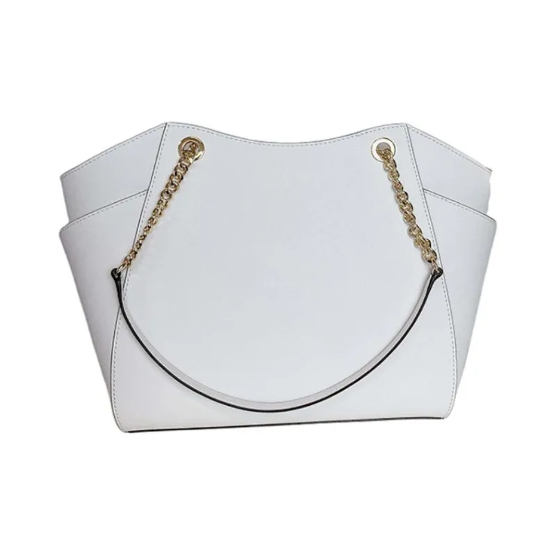 MICHAEL KORS Jet Set Leather One Shoulder Handbag Tubas Women's Pure White-2