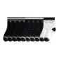4 Black Double Stripe A+4 Black Smiley Face+2 White Cartoon