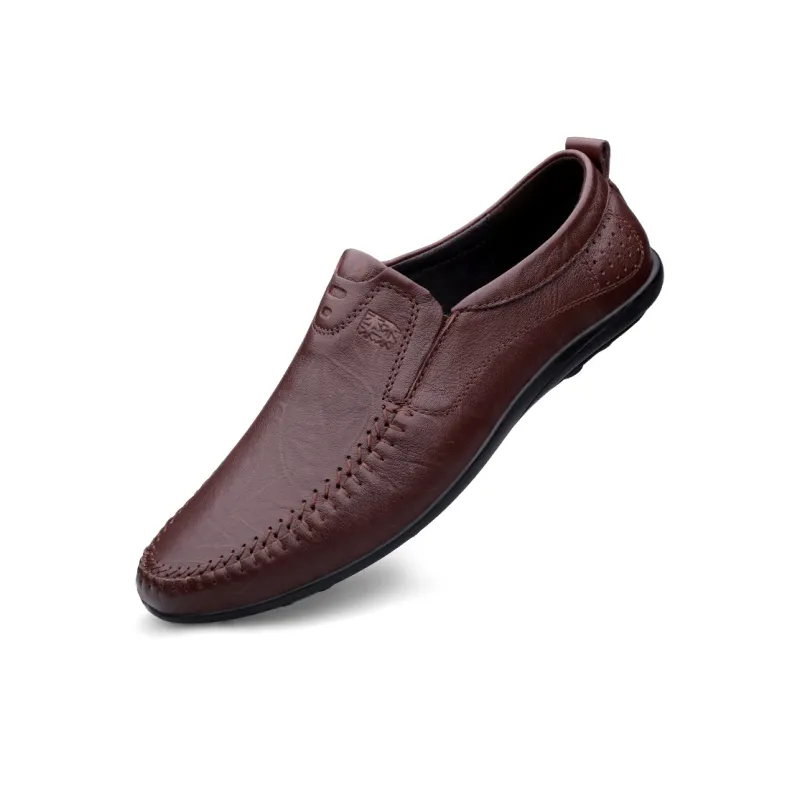 Mulinsen Men's Casual Shoes Men Low Top Black/Red Brown/Dark Brown-8