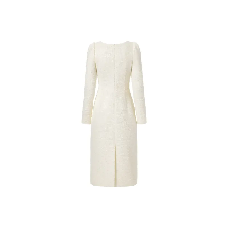 TAMMY TANGS Long Sleeved Dresses Women's Apricot-1
