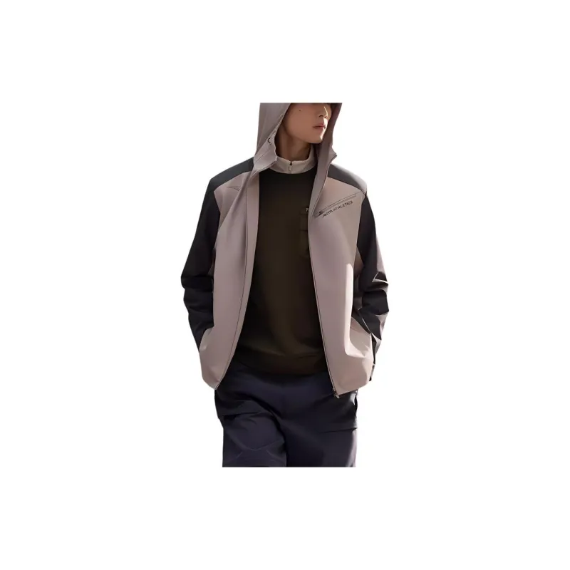 Anta Variety Training Collection Jackets Coats Men's Oak Khaki/Basic Black-3