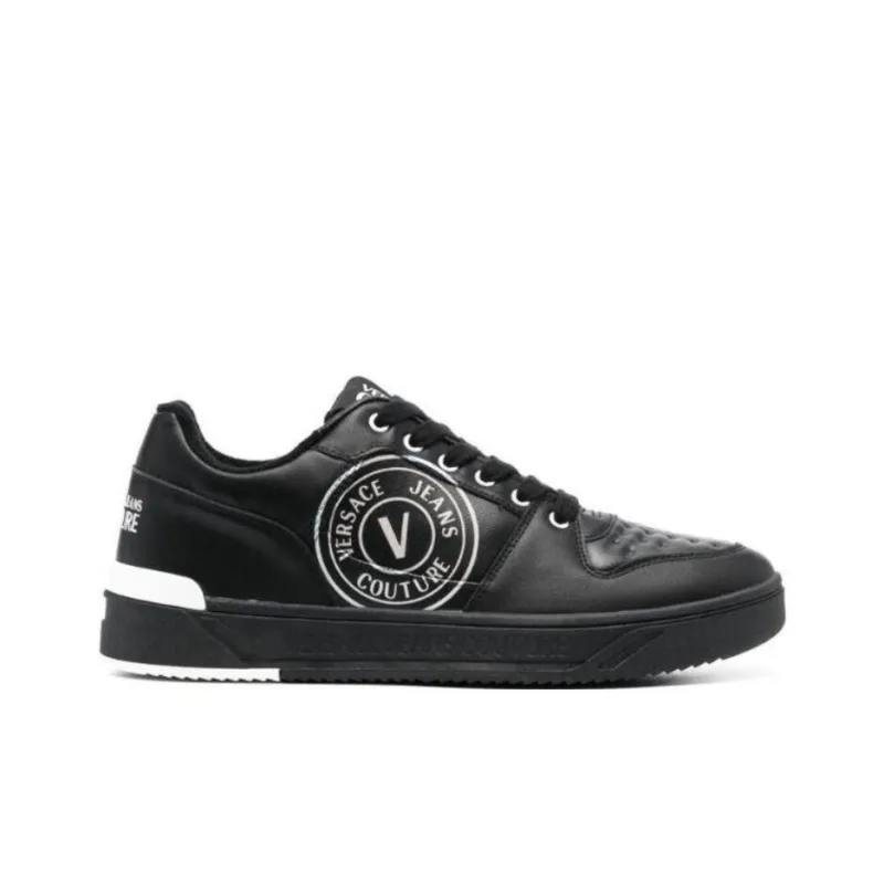 VERSACE JEANS Couture Starlight Logo-print Leather Sneakers-1