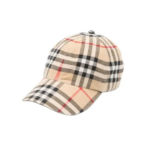 Burberry Cotton Baseball Caps Women's Brown