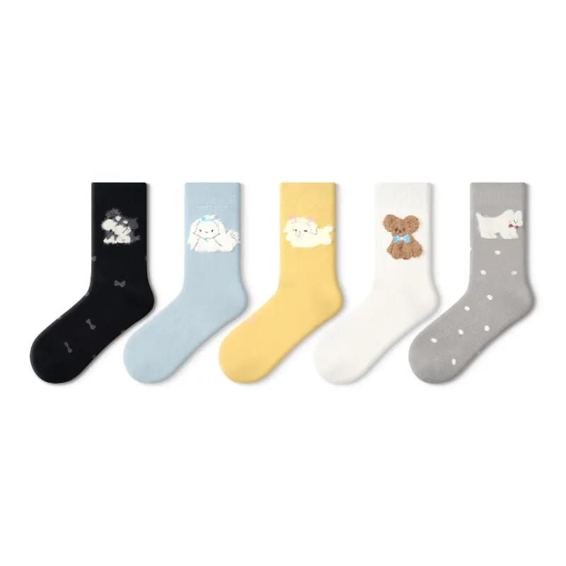 Primeet Mid Calf Socks Women's 5 Pack-9