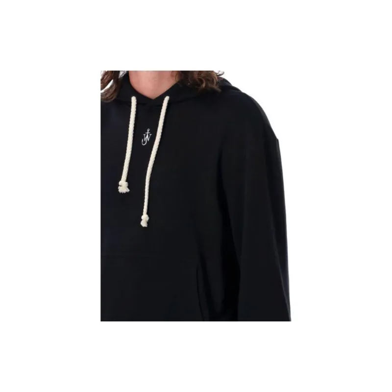 JW Anderson Logo Embroidered Drawstring Hoodie-3
