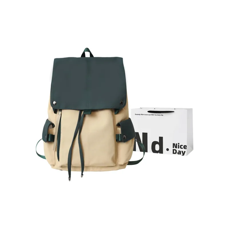 SWIMADE Nylon Computer Backpack Regular Unisex Red/Green/Blue/Black-5