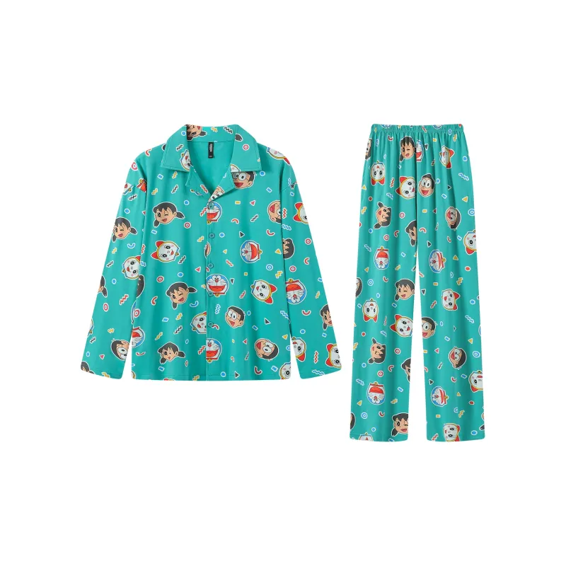 Gongdie x DUOLA A MENG LIANMINGKUAN Pajama Set Unisex Green-2