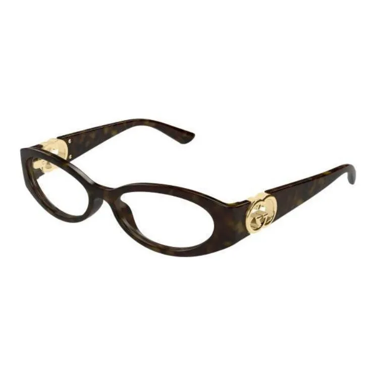 GUCCI Acetate Oval Sunglasses Women's Brown/Havana-1