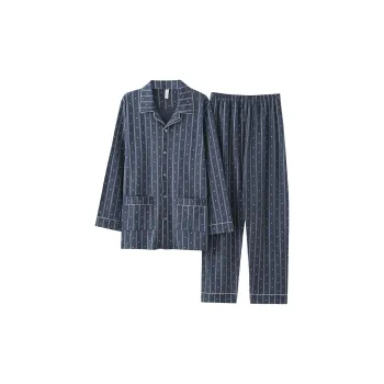 Pretty Lady Pajama Set Men's Blue Gray