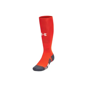 Under Armour Magnetico Grip Knee-High Socks Unisex 1 Pack Dark Orange/Dark Gray/White