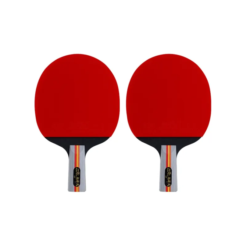DOUBLEFISH Ping Pong Paddles Unisex All Wood Red Black-7