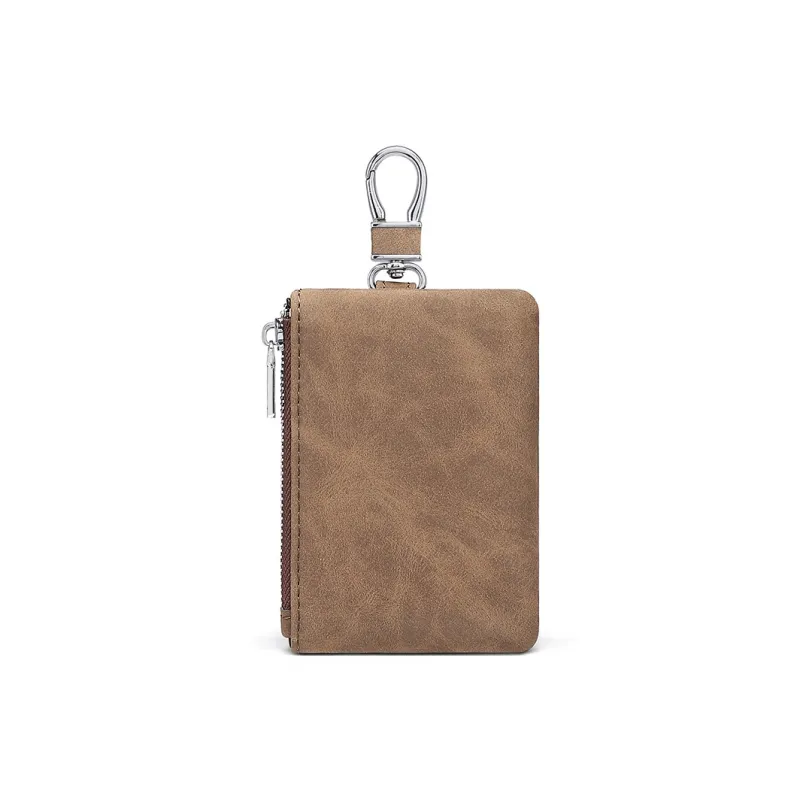 MashaLanti Synthetic Leather Versatile Zipper Coin Purse Key Pouch Regular Men's Multicolor-4