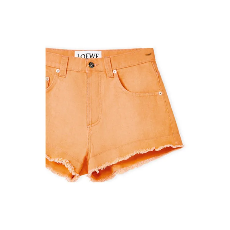LOEWE Denim Shorts 'Mandarin'-5